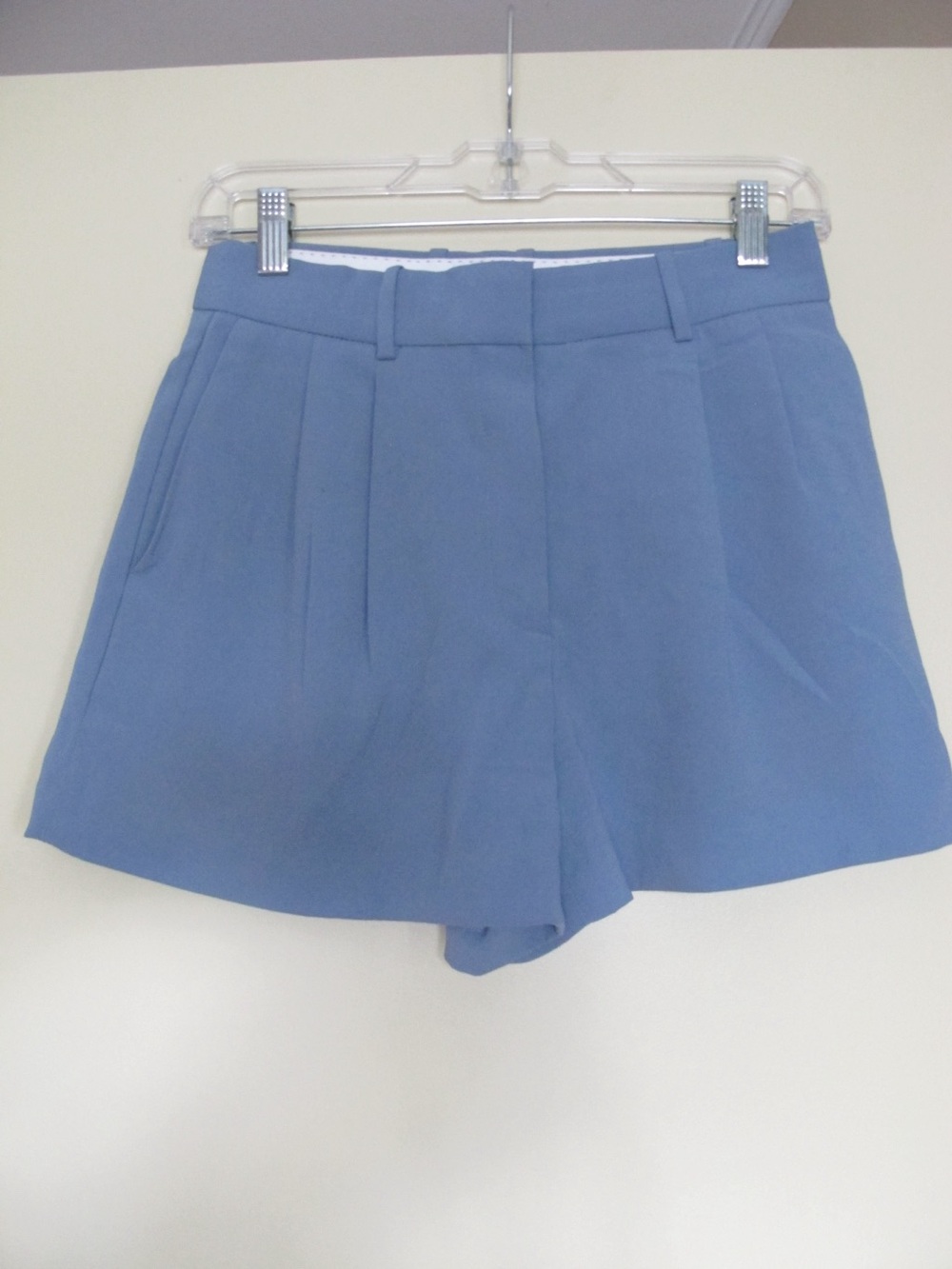 Babaton Dusty Blue Tailored Shorts